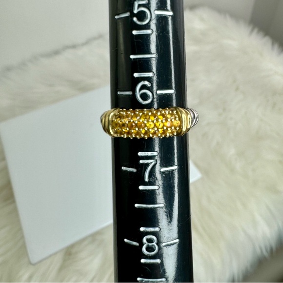 David Yurman Cable Candy Yellow Sapphire Ring - Picture 5 of 6